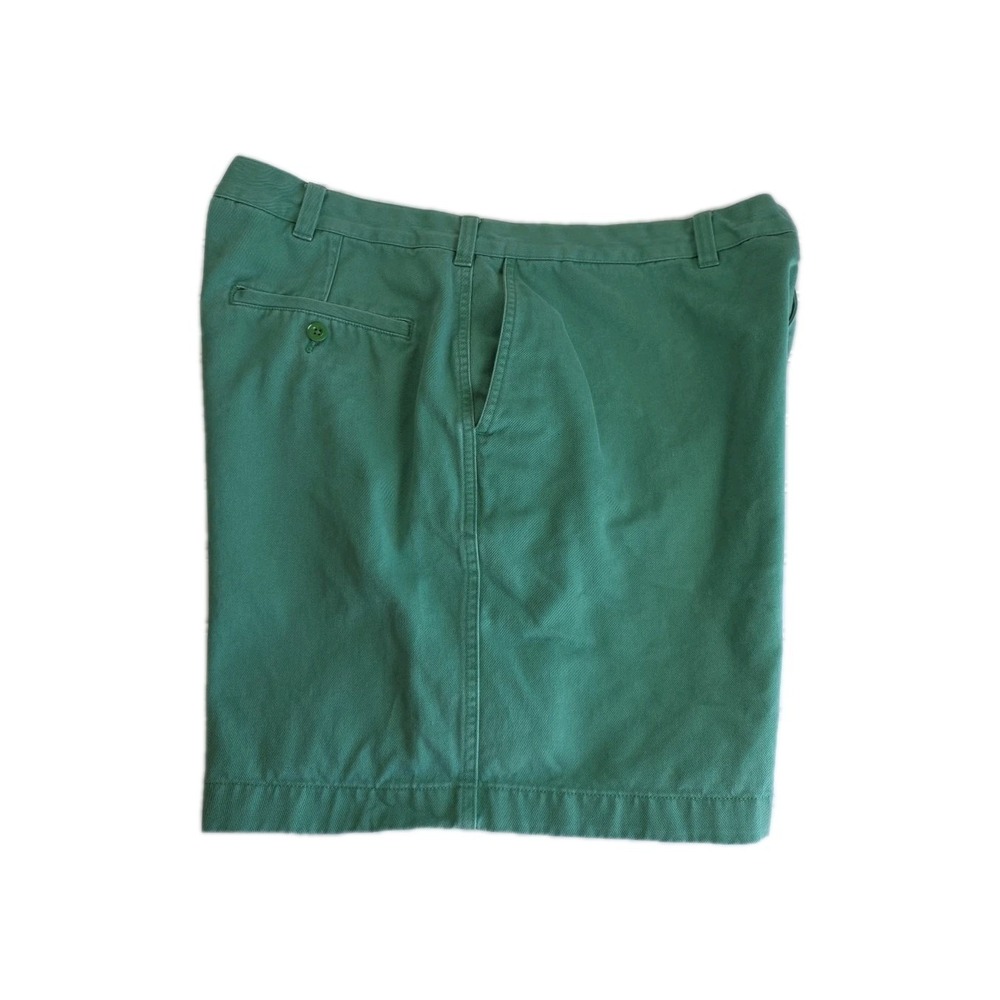 Lands' End Men's Traditional Fit Cotton Casual Green Shorts Size 40 COTTON